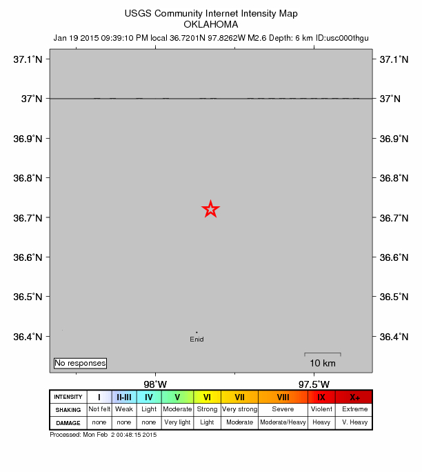 Did You Feel It? map: shaking reported by the public