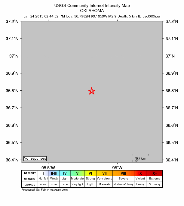 Did You Feel It? map: shaking reported by the public