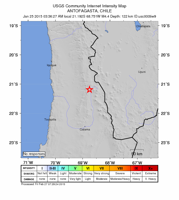 Did You Feel It? map: shaking reported by the public