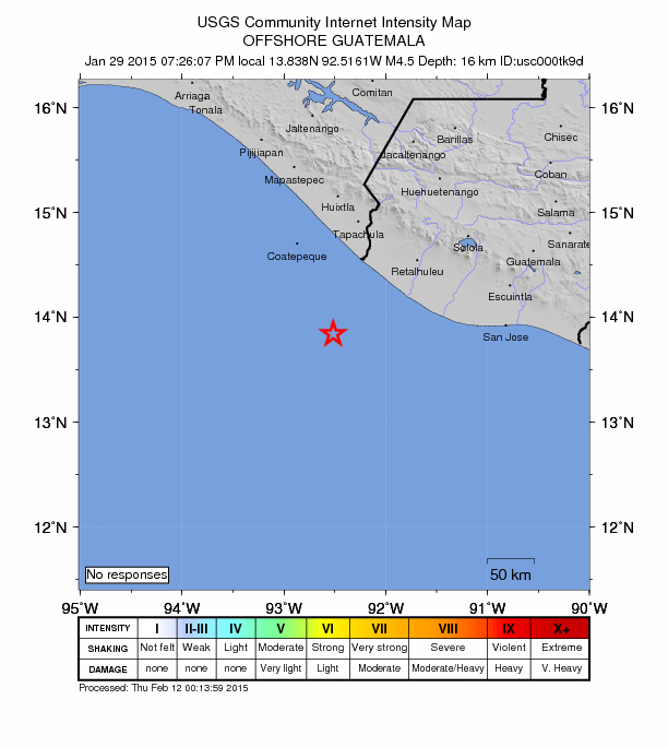 Did You Feel It? map: shaking reported by the public