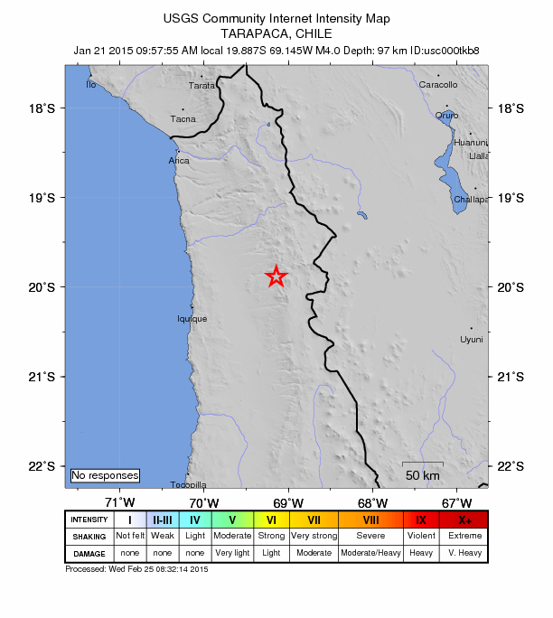Did You Feel It? map: shaking reported by the public