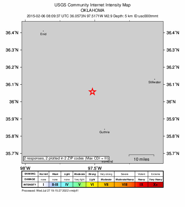 Did You Feel It? map: shaking reported by the public