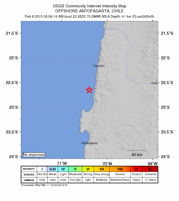 Did You Feel It? map: shaking reported by the public