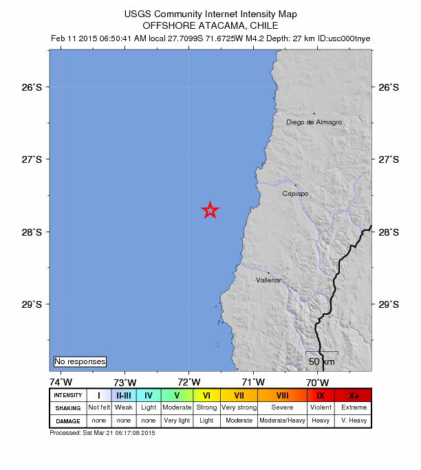 Did You Feel It? map: shaking reported by the public