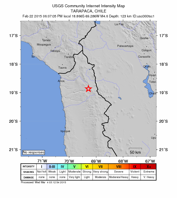 Did You Feel It? map: shaking reported by the public