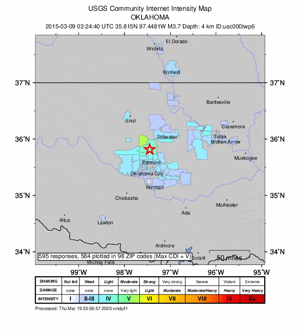 Did You Feel It? map: shaking reported by the public