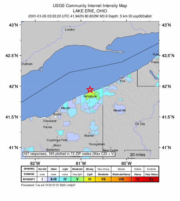 Did You Feel It? map: shaking reported by the public