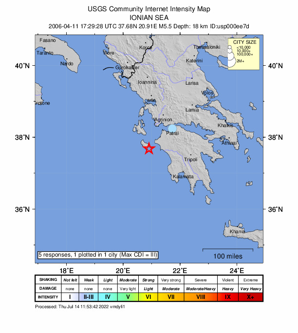 Did You Feel It? map: shaking reported by the public