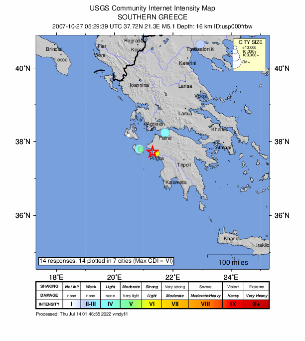 Did You Feel It? map: shaking reported by the public