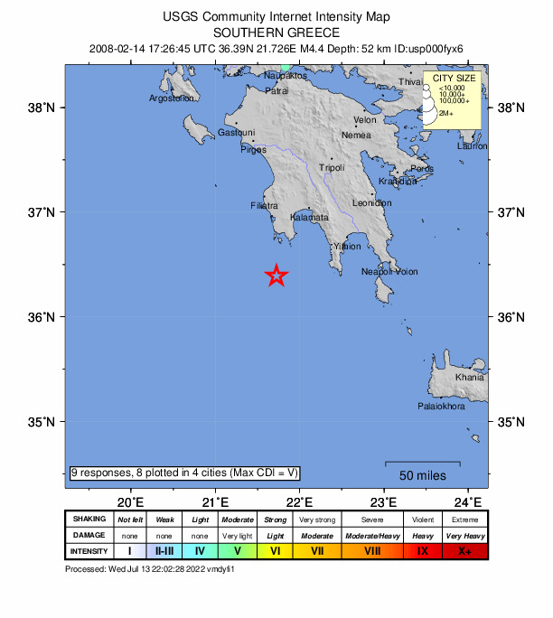 Did You Feel It? map: shaking reported by the public