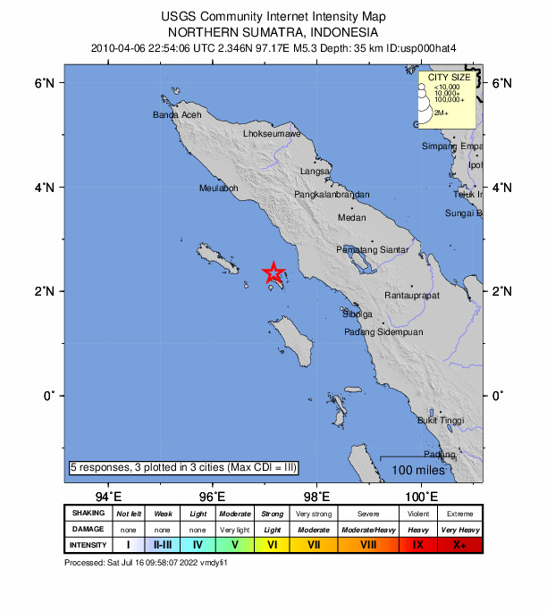 Did You Feel It? map: shaking reported by the public