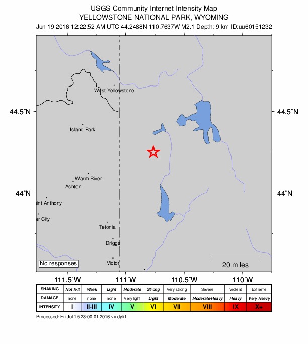 Did You Feel It? map: shaking reported by the public