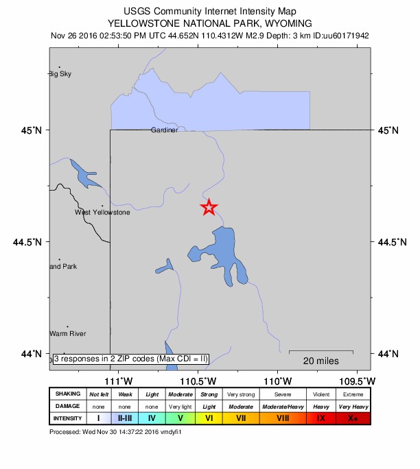 Did You Feel It? map: shaking reported by the public