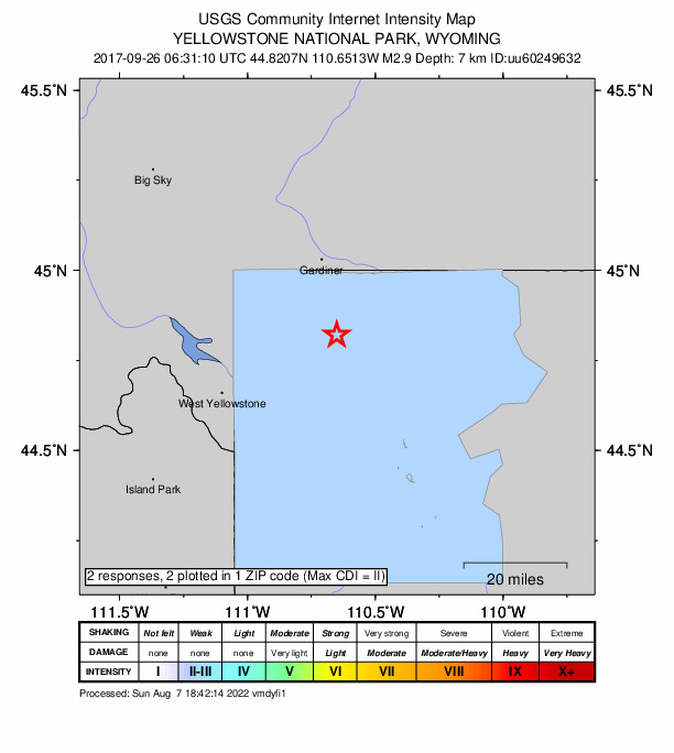 Did You Feel It? map: shaking reported by the public