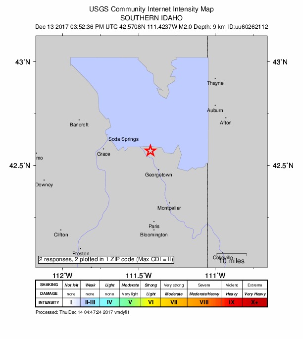 Did You Feel It? map: shaking reported by the public