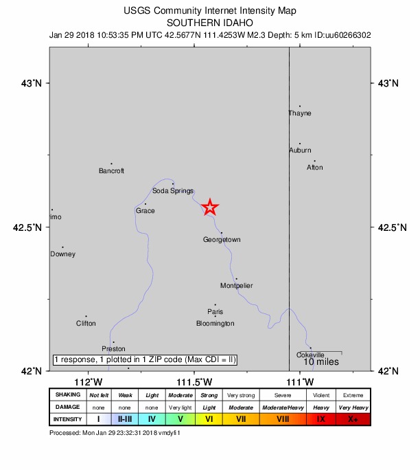 Did You Feel It? map: shaking reported by the public