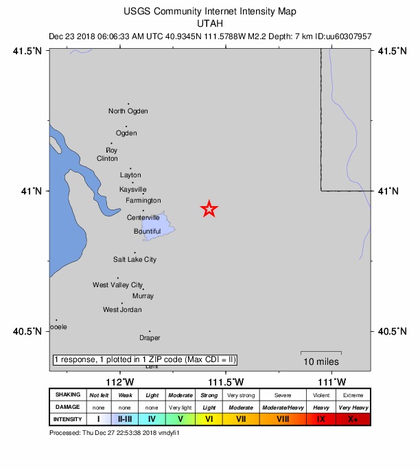 Did You Feel It? map: shaking reported by the public