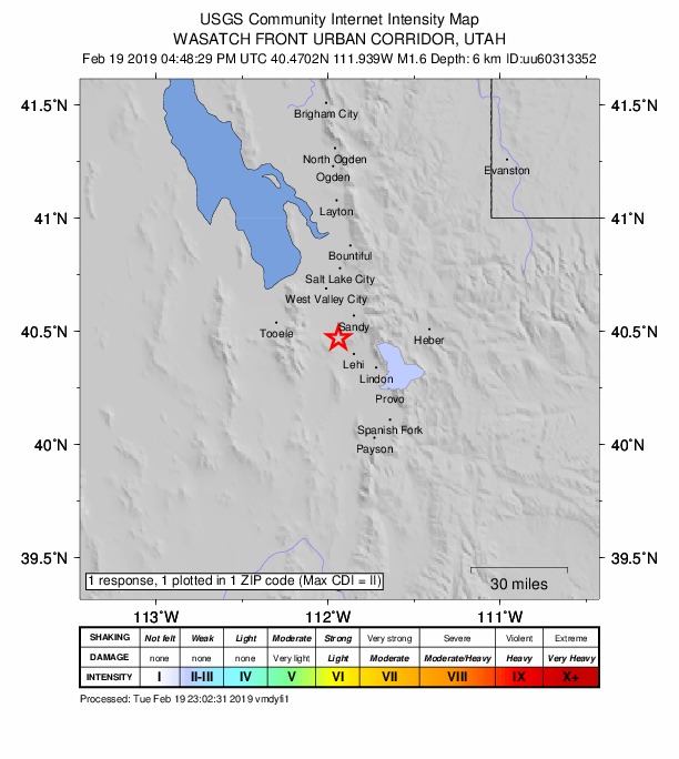 Did You Feel It? map: shaking reported by the public