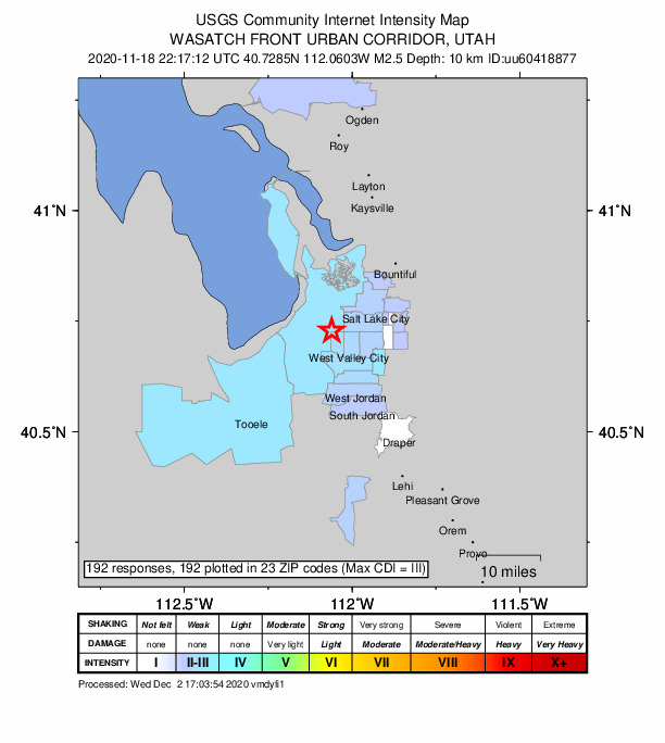 Did You Feel It? map: shaking reported by the public