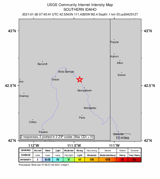 Did You Feel It? map: shaking reported by the public