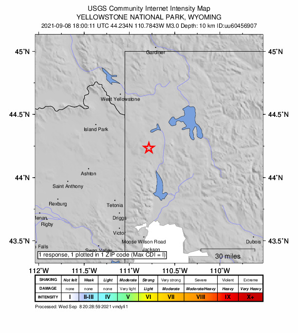 Did You Feel It? map: shaking reported by the public