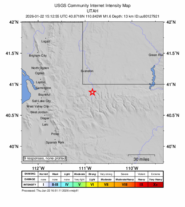Did You Feel It? map: shaking reported by the public