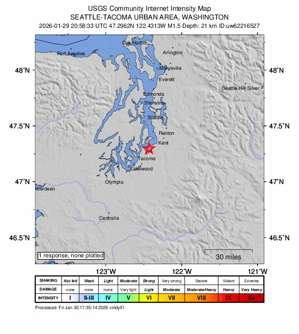 Did You Feel It? map: shaking reported by the public
