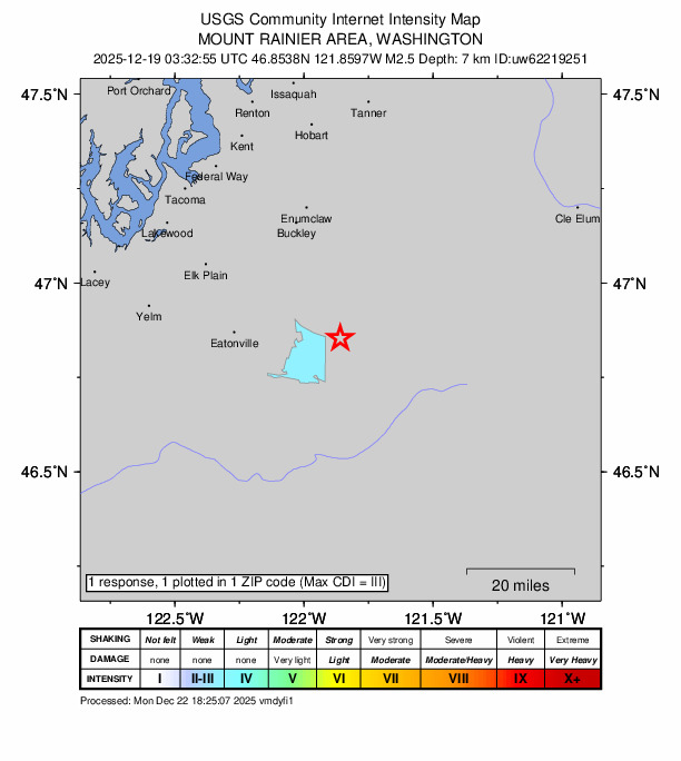 Did You Feel It? map: shaking reported by the public