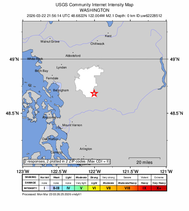 Did You Feel It? map: shaking reported by the public