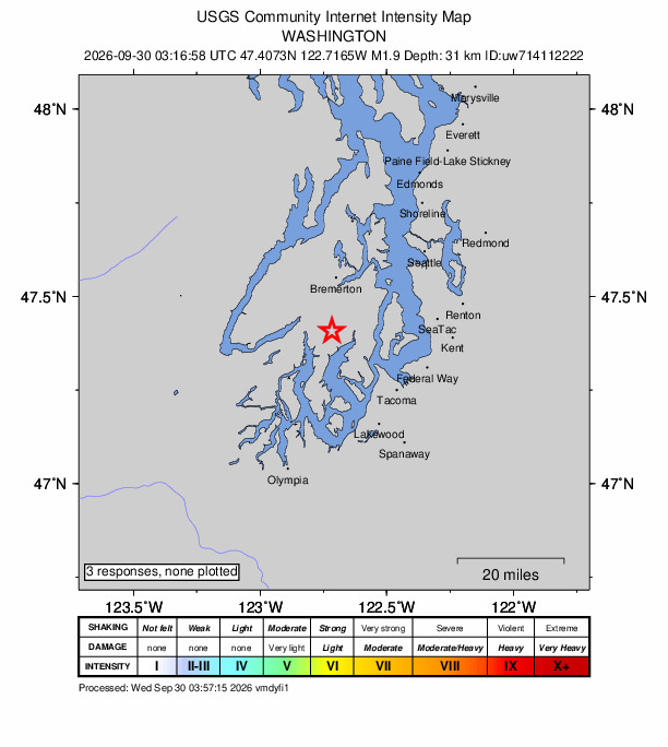 Did You Feel It? map: shaking reported by the public