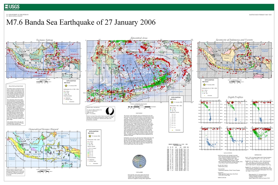 USGS summary poster for this earthquake