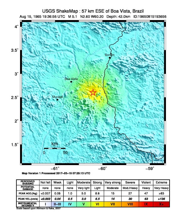 ShakeMap Intensity Thumbnail