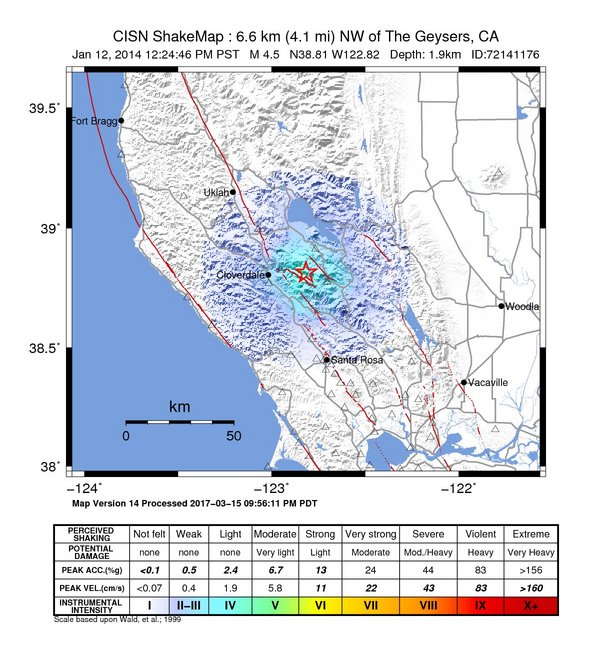 ShakeMap Intensity Thumbnail