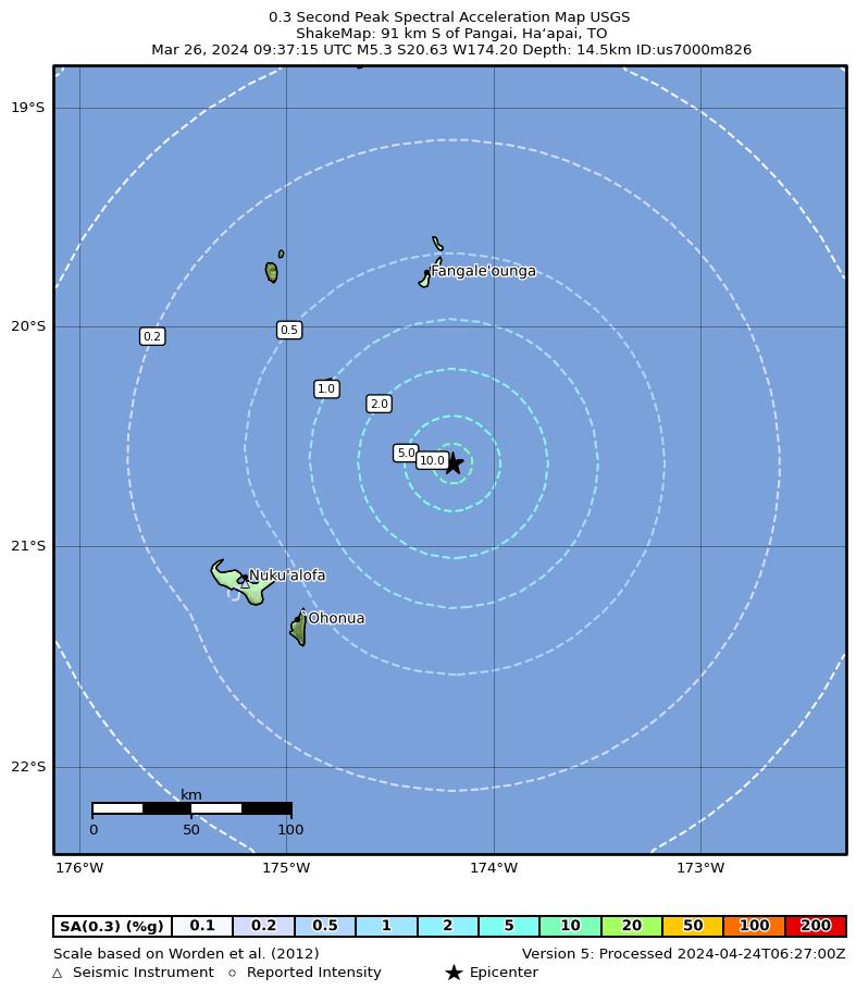 PSA0P3 Map Map of SA(0.3).